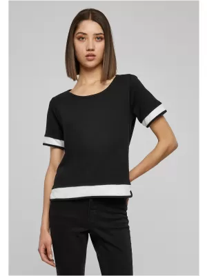 Cămaşă URBAN CLASSICS TB1197 NEGRU/ALB