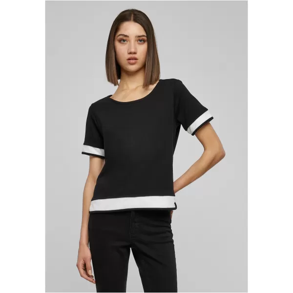  Cămaşă URBAN CLASSICS TB1197 NEGRU/ALB 