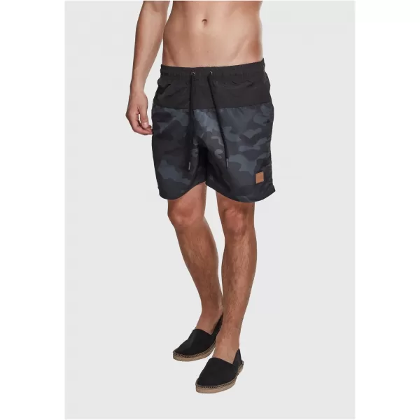  Pantaloni scurţi URBAN CLASSICS TB1026 CAMO NEGRU/ÎNTUNECAT 