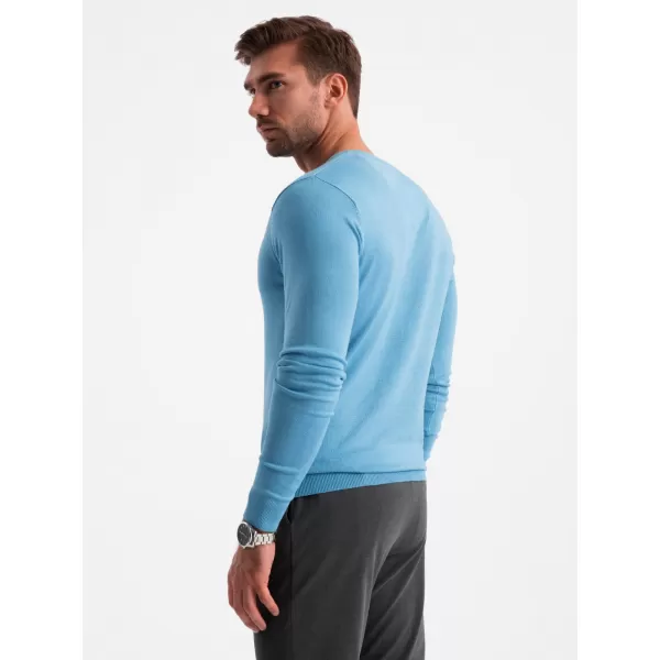  Pulover pentru bărbați OMBRE OM-SWBS-0107 ALBASTRU DESCHIS 