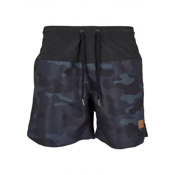  Pantaloni scurţi URBAN CLASSICS TB1026 CAMO NEGRU/ÎNTUNECAT 
