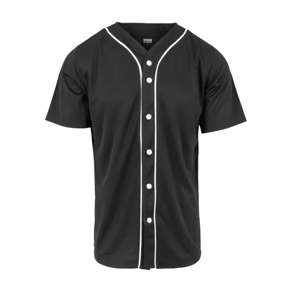  Cămaşă URBAN CLASSICS TB1237 NEGRU/ALB 