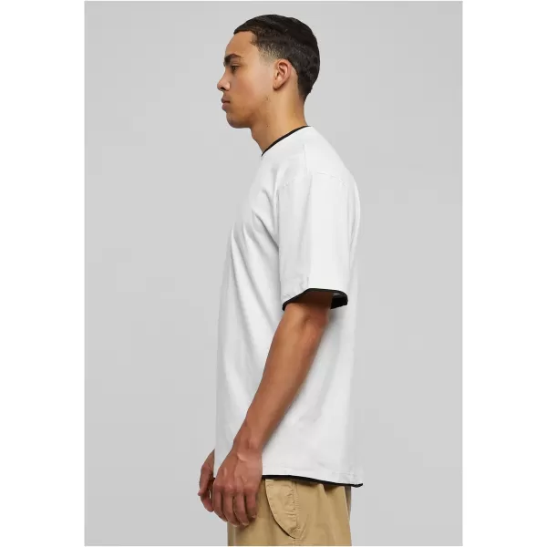  Cămaşă URBAN CLASSICS TB029A ALB/NEGRU 
