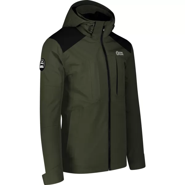  Geaca de iarna pentru barbati 3 in 1 NORDBLANC PUZZLE NBWJM8063 VERDE ARMATĂ 