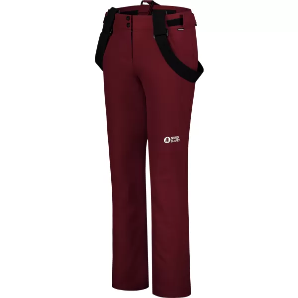  Pantaloni de schi pentru femei NORDBLANC ICEQUEEN NBWP8137 BURGUNDIA 