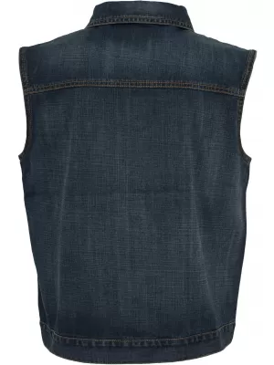 Vestă URBAN CLASSICS TB514 DENIM ALBASTRU