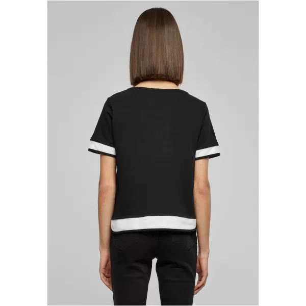  Cămaşă URBAN CLASSICS TB1197 NEGRU/ALB 