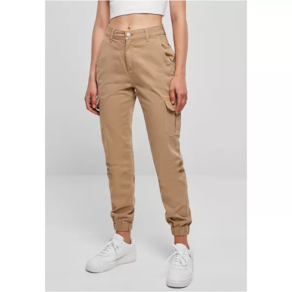  Pantalonii pentru doamne URBAN CLASSICS TB3048 UNIUNE BEIGE 