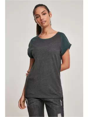 Cămaşă URBAN CLASSICS TB1913 CĂRBUNE/STICLĂ VERDE