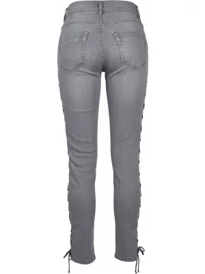 Pantalonii pentru doamne URBAN CLASSICS TB2003 GRI
