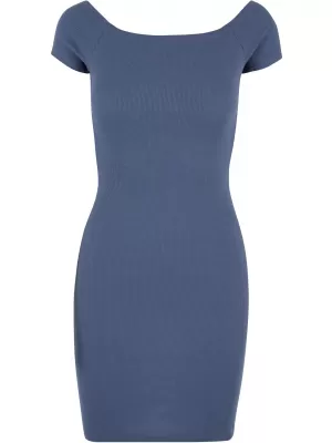 Rochie URBAN CLASSICS TB1501 ALBASTRU VINTAGE