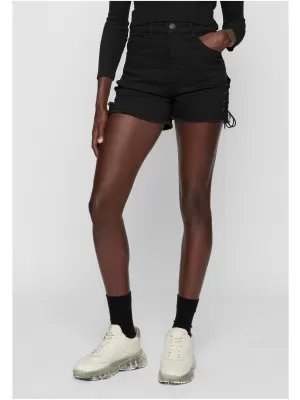 Pantaloni scurți pentru doamne URBAN CLASSICS TB2001 NEGRU SPĂLAT