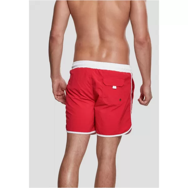  Pantaloni scurţi URBAN CLASSICS TB2050 FOC ROȘU/ALB 