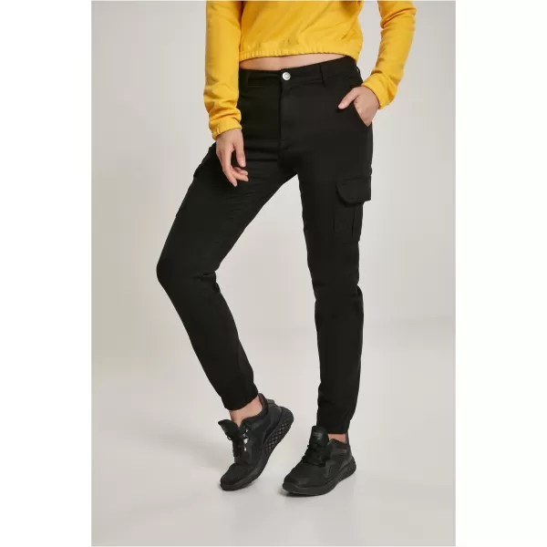  Pantalonii pentru doamne URBAN CLASSICS TB3048 NEGRU 