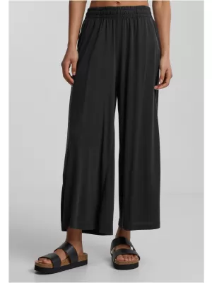 Pantalonii pentru doamne URBAN CLASSICS TB2597 NEGRU