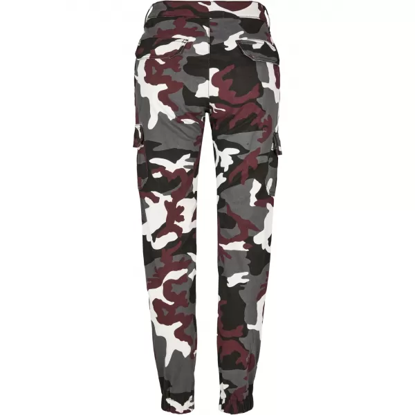  Pantalonii pentru doamne URBAN CLASSICS TB3047 CAMO DE VIN 