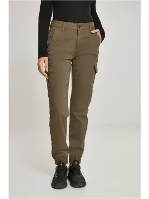 Pantalonii pentru doamne URBAN CLASSICS TB3048 MĂSLIN