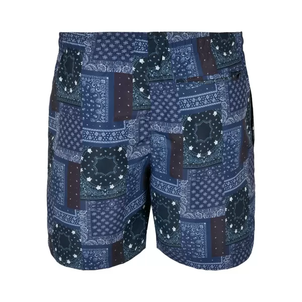  Pantaloni scurţi URBAN CLASSICS TB2679 NAVY BANDANA AOP 