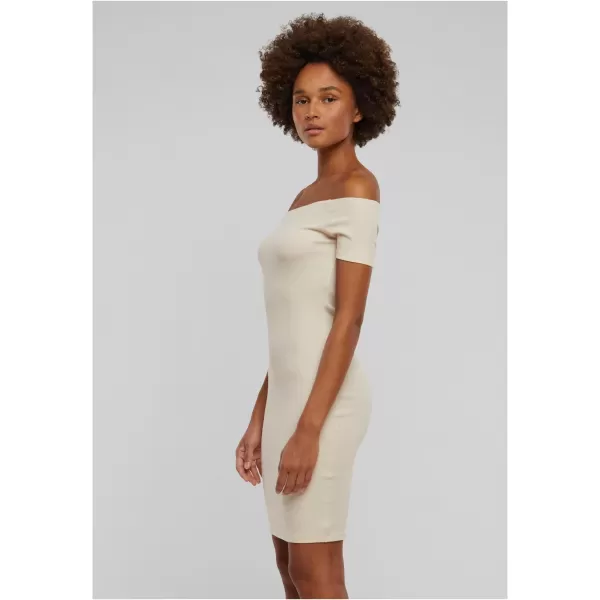  Rochie URBAN CLASSICS TB1501 ALB/NISIP 