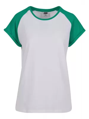 Cămaşă URBAN CLASSICS TB1913 ALB/FERN GREEN