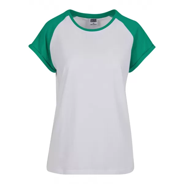  Cămaşă URBAN CLASSICS TB1913 ALB/FERN GREEN 