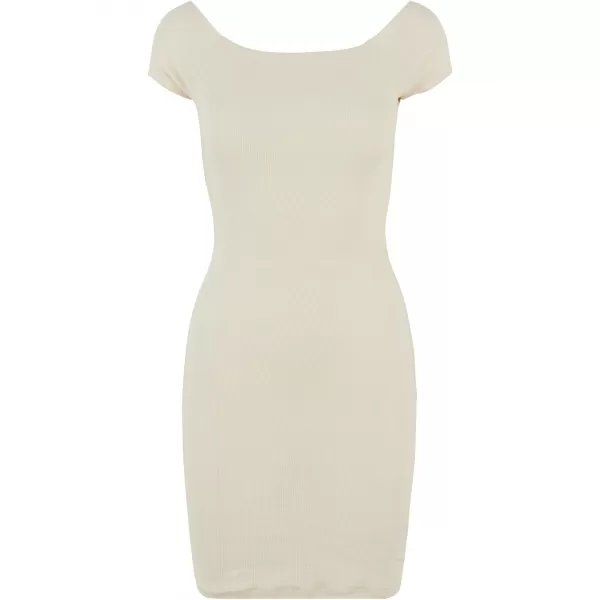  Rochie URBAN CLASSICS TB1501 ALB/NISIP 