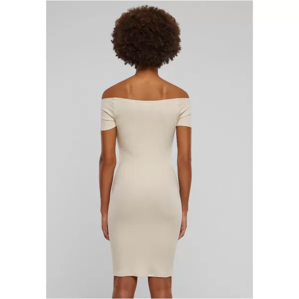  Rochie URBAN CLASSICS TB1501 ALB/NISIP 