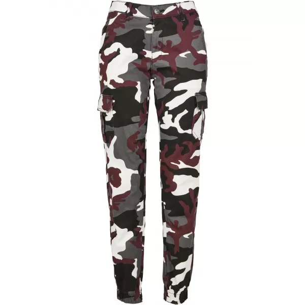  Pantalonii pentru doamne URBAN CLASSICS TB3047 CAMO DE VIN 