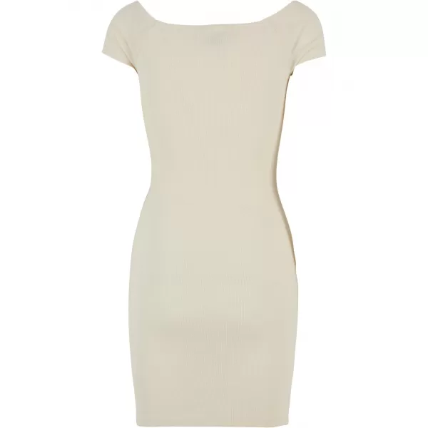  Rochie URBAN CLASSICS TB1501 ALB/NISIP 