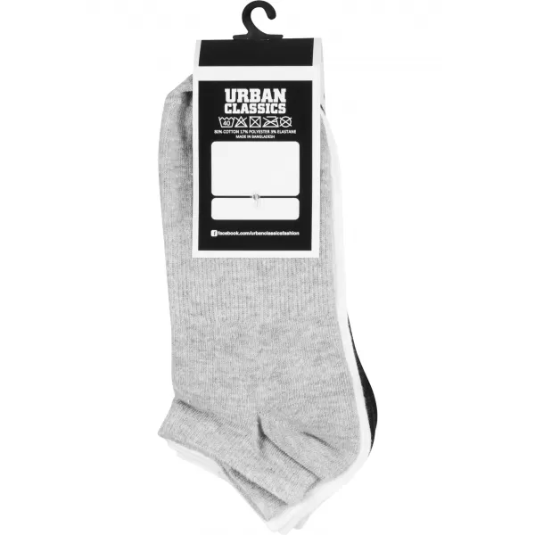  Șosete URBAN CLASSICS TB1470 NEGRU/ALB/GRI 
