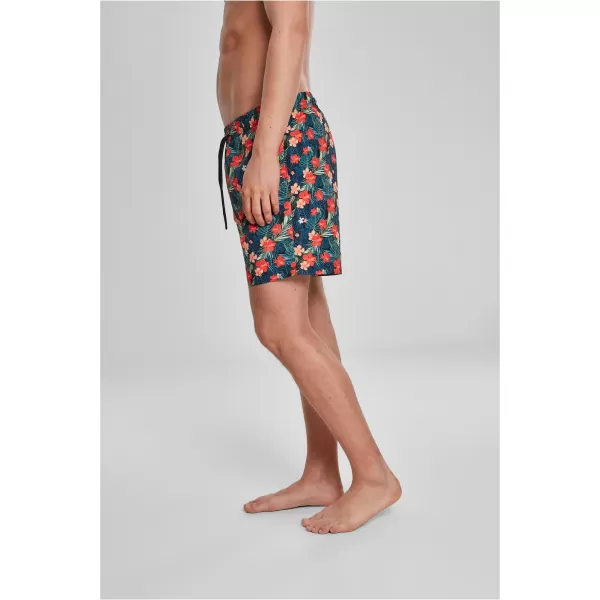  Pantaloni scurţi URBAN CLASSICS TB2679 NEGRU/TROPICAL 