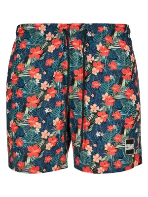 Pantaloni scurţi URBAN CLASSICS TB2679 NEGRU/TROPICAL