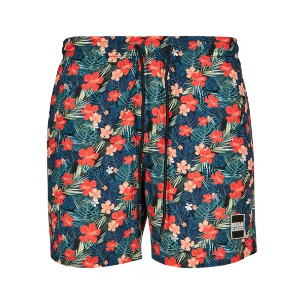  Pantaloni scurţi URBAN CLASSICS TB2679 NEGRU/TROPICAL 