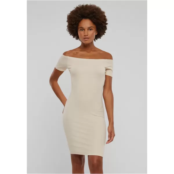  Rochie URBAN CLASSICS TB1501 ALB/NISIP 