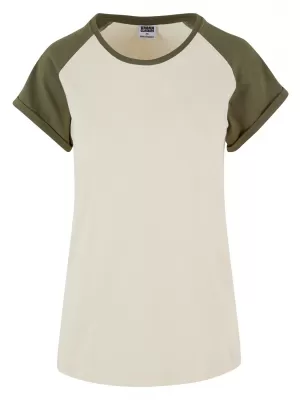 Cămaşă URBAN CLASSICS TB1913 NISIP ALB/MĂSLINE