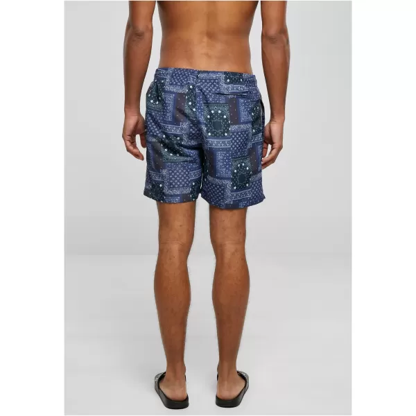  Pantaloni scurţi URBAN CLASSICS TB2679 NAVY BANDANA AOP 