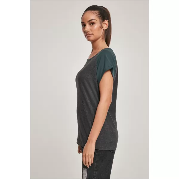 Cămaşă URBAN CLASSICS TB1913 CĂRBUNE/STICLĂ VERDE 