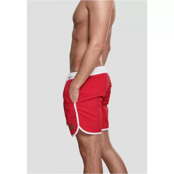  Pantaloni scurţi URBAN CLASSICS TB2050 FOC ROȘU/ALB 