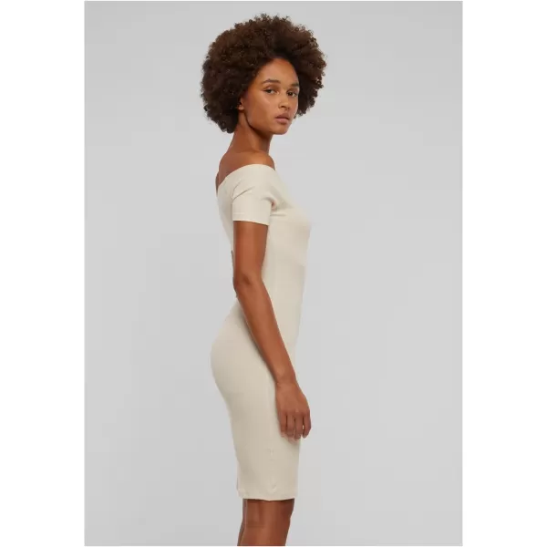  Rochie URBAN CLASSICS TB1501 ALB/NISIP 