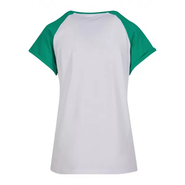  Cămaşă URBAN CLASSICS TB1913 ALB/FERN GREEN 