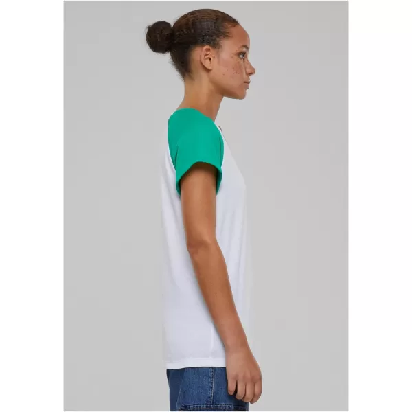  Cămaşă URBAN CLASSICS TB1913 ALB/FERN GREEN 