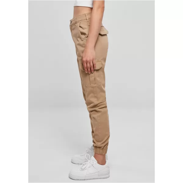  Pantalonii pentru doamne URBAN CLASSICS TB3048 UNIUNE BEIGE 
