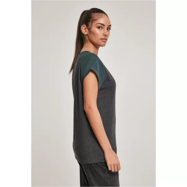 Cămaşă URBAN CLASSICS TB1913 CĂRBUNE/STICLĂ VERDE 