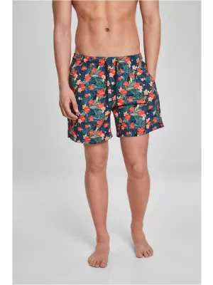 Pantaloni scurţi URBAN CLASSICS TB2679 NEGRU/TROPICAL
