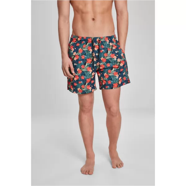  Pantaloni scurţi URBAN CLASSICS TB2679 NEGRU/TROPICAL 
