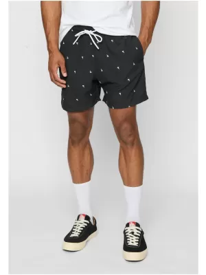 Pantaloni scurţi URBAN CLASSICS TB2680 NEGRU/PALM