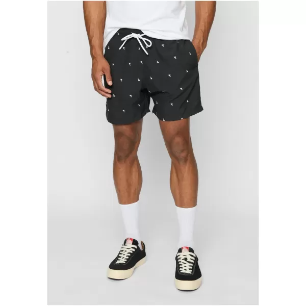  Pantaloni scurţi URBAN CLASSICS TB2680 NEGRU/PALM 