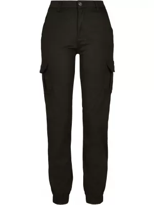 Pantalonii pentru doamne URBAN CLASSICS TB3048 NEGRU