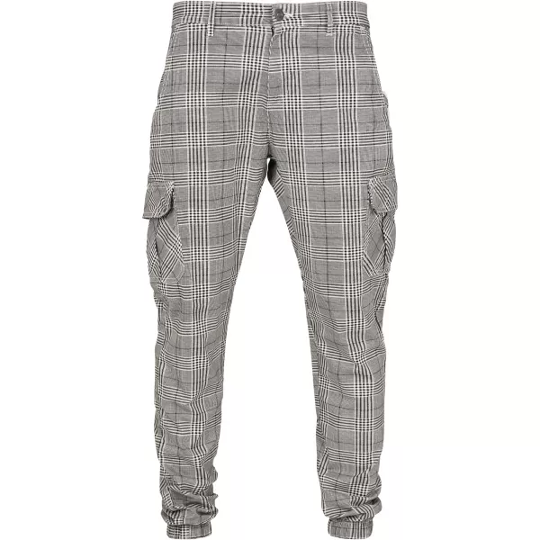  Pantaloni URBAN CLASSICS TB3138 ALB/NEGRU 
