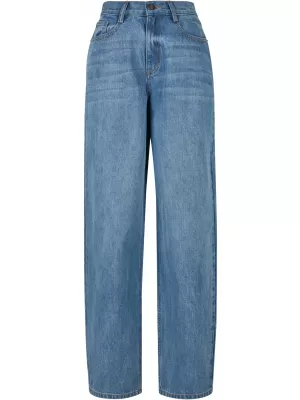 Pantalonii pentru doamne URBAN CLASSICS TB4524 PIATRA MIJLOCIE SPĂLATĂ